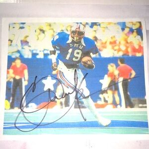 ERIC DICKERSON AUTOGRAPHED SIGNED 7x6 PRINTED PHOTO AUTHENTIC PSA COA HOF SMU